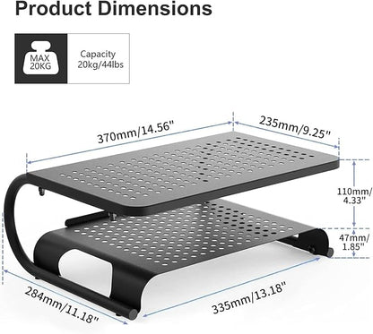 suptek Double-Deck Desk Monitor Stand Riser - Image 5