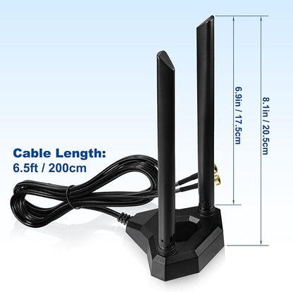 Eightwood Dual Band WiFi Antenna 2.4GHz 5GHz RP-SMA WiFi Antennae - Image 2