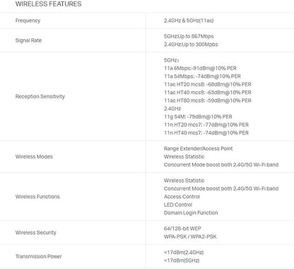 tp-link | AC1200 Wifi Extender | Up to 1200Mbps | Dual Band Range Extender - Image 7
