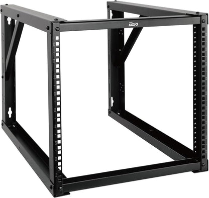 Tecmojo 9U Wall Mount Rack, Wall Mount Network Rack 24.8in Depth, Open Frame by Tecmojo