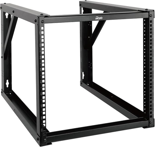 Tecmojo 9U Wall Mount Rack, Wall Mount Network Rack 24.8in Depth, Open Frame by Tecmojo