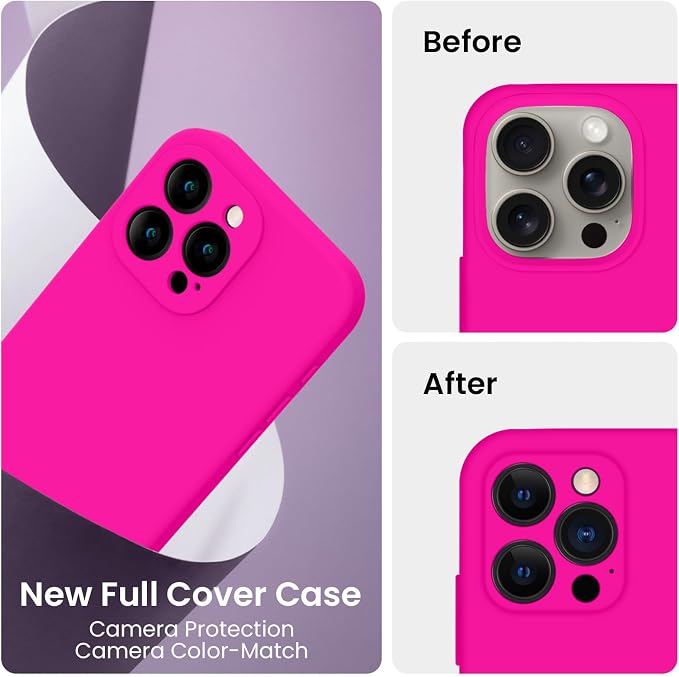 FireNova Designed for iPhone 15 Pro Case, Silicone Upgraded Phone Case with - Image 3