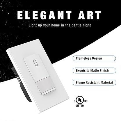 ELEGRP Matte White Single Pole Occupancy Motion Sensor Light Switch, Need - Image 3