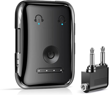Premium Bluetooth 5.4 Transmitter, Airplane Wireless Adapter, Supports 2 by YFYYFMakeyourlifesmart