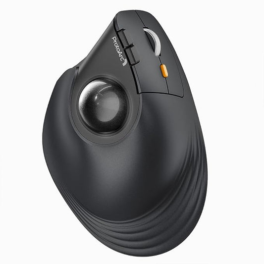 ProtoArc Vertical Wireless Trackball Mouse, EM05 NL Bluetooth Ergonomic by ProtoArc