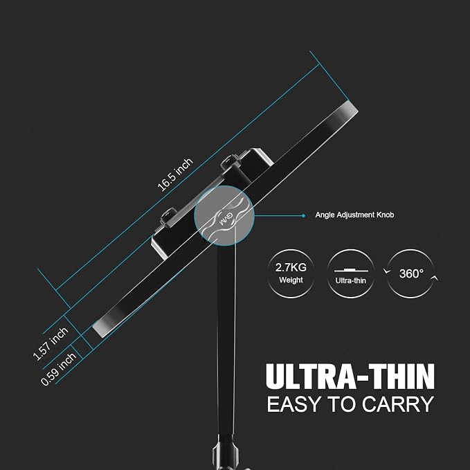 GVM Key Light, Bi-Color Round Lighting, Ultra Thin 60W 3200-5600K Dimmable LED - Image 2