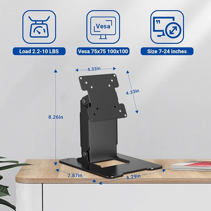 Touch LCD Monitor&All in One PC Stand All Metal Holder Sturdy - Image 2