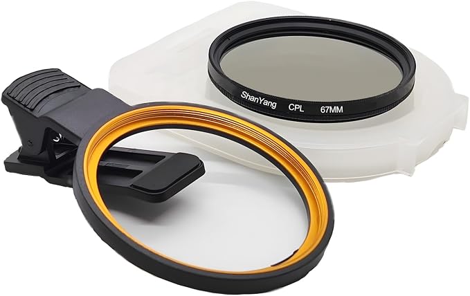 67mm Clip-on CPL Phone Camera Lens Filter, Polarized Camera Lens Filter CPL by Unknown