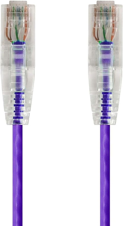 Monoprice Cat6 7ft Purple Component Level Patch Cable UTP 28AWG 550MHz Pure by Monoprice