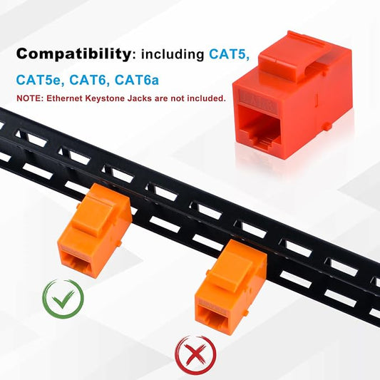 GeeekPi 10 inch 0.5U 12 Port Blank Keystone Patch Panel - Image 2