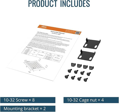 Tecmojo 1U Rack Mount Shelf for 10" Server Rack, 10.23" Deep Vented Cantilever - Image 7