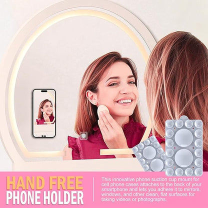 ZYCCER Double Sided Silicone Suction Phone Holder Mount, Compatible - Image 8