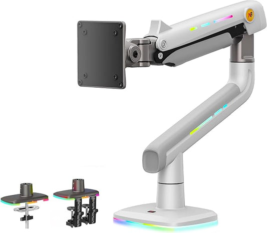 Gaming Monitor Arm for Flat/Ultrawide/Curved Monitors 32 to 60 inch, Heavy Duty by NBERGONOMIC