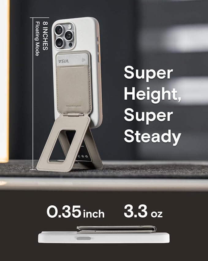 MOFT Phone Tripod Wallet, 3 in 1 Phone Stand, NFC-Supported Magnetic Phone - Image 3