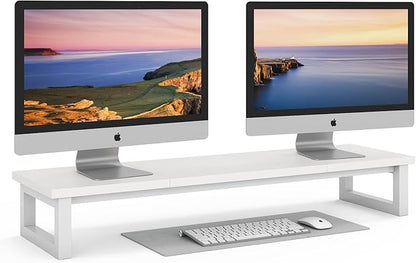 Dual Monitor Stand Riser, 39Inch Large Monitor Stands by YAOHUOO