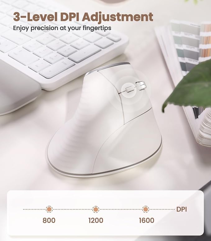 Nulea M510 Vertical Mouse Wireless, Ergonomic Mouse - Image 5
