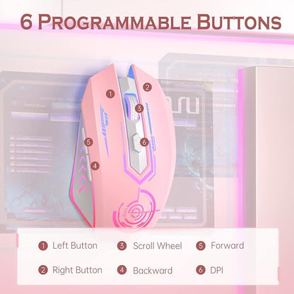 UHURU Gaming Mouse, Wireless Gaming Mouse - Image 4