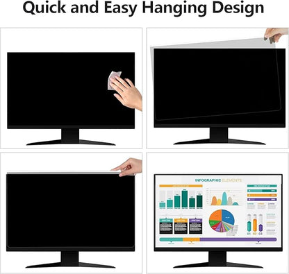 32 Inch Hanging Computer Privacy Screen Protector Shield Compatible - Image 5