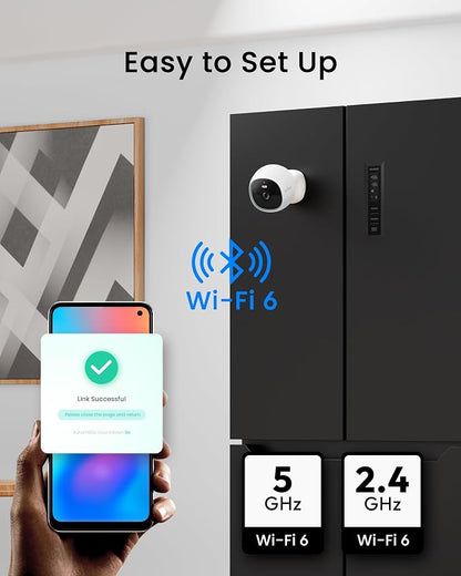 youkey Magnetic Indoor Security Camera Wireless, 2K Battery Powered Camera - Image 5