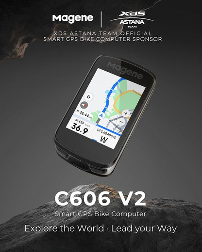 Magene C606 V2 Bike Computer GPS – 2.8" Color Touchscreen, Live Segments - Image 2