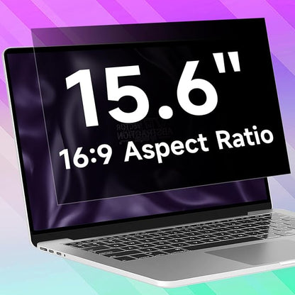 15.6 Inch 1920x1080 Laptop Privacy Screen Filter, Anti Blue Light Glare & Anti by ANTOGOOV