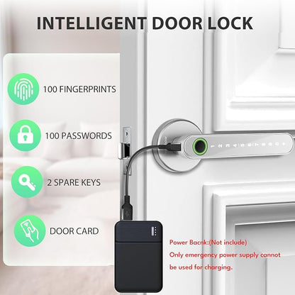 Fingerprint Door Lock Biometric Door Knob - Image 3