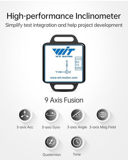 【WT901C-232 9-Axis Vibration Inclinometer】 High-Stability - Image 2