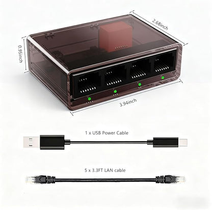 Gigabit Ethernet Splitter 1 to 4 - Image 4