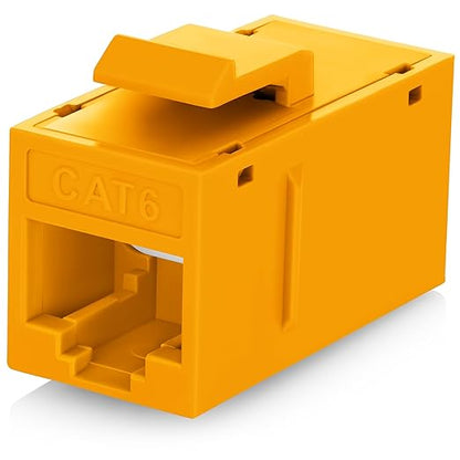 Everest RJ45 CAT6 Keystone Coupler in Yellow by EverestMediaSolutions