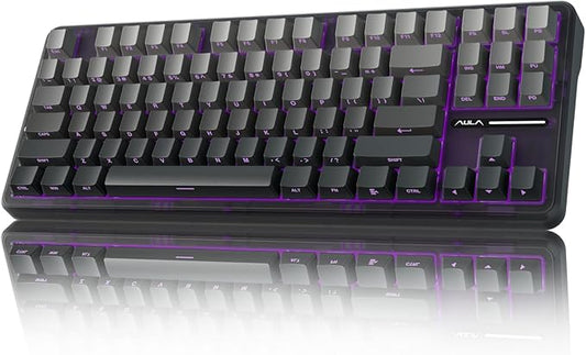 AULA F87 Pro Wireless Mechanical Keyboard, Tri-Mode BT5.0/2.4GHz/USB-C Hot by AULA