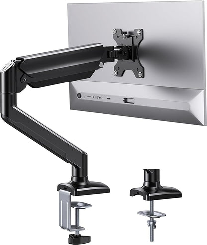 ErGear Single Monitor Arm for 13-34 inch Screens, Adjustable Gas Spring Monitor by ErGear