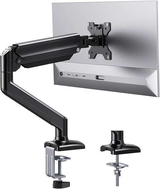 ErGear Single Monitor Arm for 13-34 inch Screens, Adjustable Gas Spring Monitor by ErGear