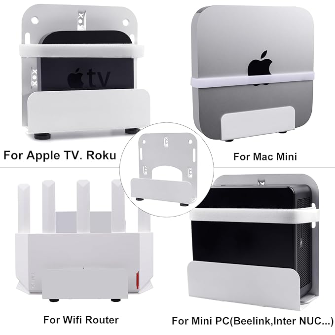 Cable Box Wall Mounting Modem for Most Small Narrow Devices Apple TV, Amazon - Image 3