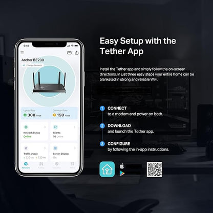 TP-Link Dual-Band BE3600 Wi-Fi 7 Router Archer BE230 | 4-Stream | 2×2.5G + 3×1G - Image 7