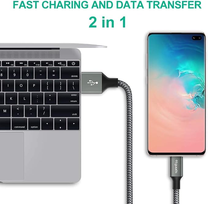 Long USB C Cable, etguuds Fast Charging USB A to Type C Charger Cable Braided - Image 4