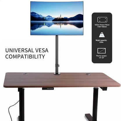 Pholiten Single Tall Monitor Stand, Extra Tall 31 Inch Monitor Mount, Fully - Image 2