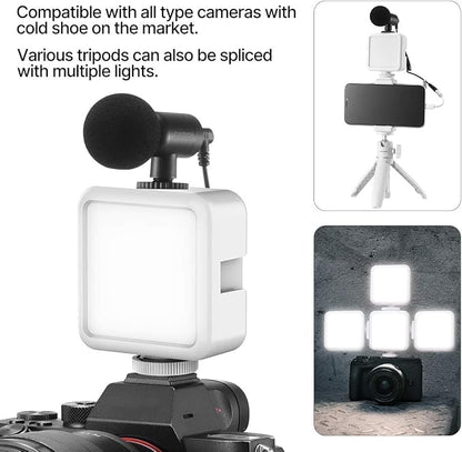ULANZI VL49 2000mAh LED Video Light w 3 Cold Shoe, Rechargeable Soft Light Panel - Image 3