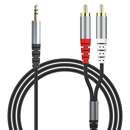 RCA to 3.5mm AUX Cable, 3.5mm 1/8 to RCA 2-Male Headphone Jack Adapter Y by HIEbee