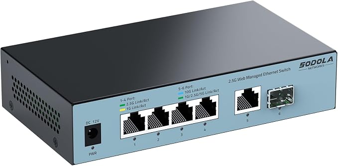 SODOLA 2.5Gb Easy Web Managed Switch by SODOLAPoENETWORKS