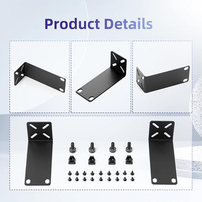 Rack Mount Kit for 10.6 inch Switches, Adjustable Rack Ears for Netgear - Image 3