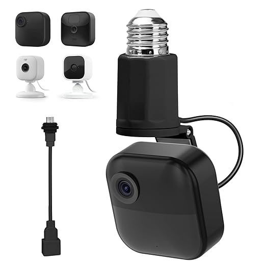 Adjustable Lamp Socket Mount for Blink Outdoor 4, Blink Outdoor, Blink by Annkoifu
