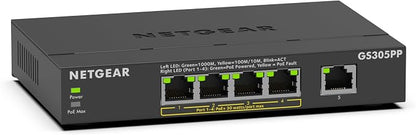 NETGEAR 5-Port Gigabit Ethernet Unmanaged PoE Switch - by NETGEAR