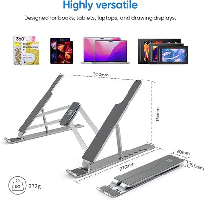 XPPen Drawing Tablet Stand for Desk, Aluminum Computer Riser Compatible - Image 5