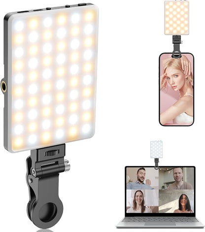 TONEOF Portable Selfie Light, Rechargable 60 LED PhoneLight by TONEOF