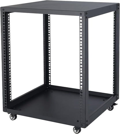 SC02 12U 19" Open Frame Network Server AV Gear Equipment Rack Mobile Storage - Image 8