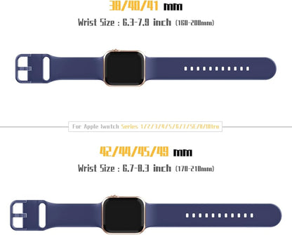 Sport Band Compatible with Apple Watch Bands 49mm 46mm 45mm 44mm 42mm 41mm 40mm - Image 7