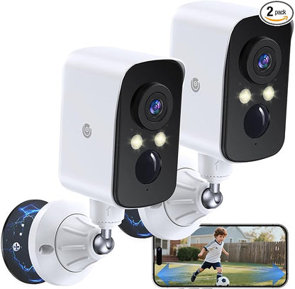 360° View Wireless Outdoor Security Camera, No Subscription Free 7-Day Cloud/SD by Proectwhatmatters