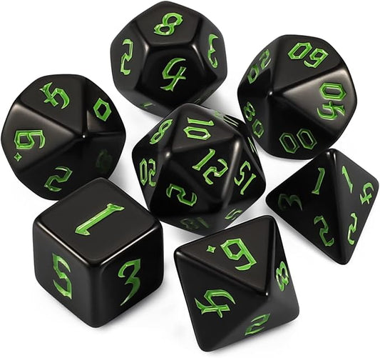 QMAY DND Dice Set -D&D Polyhedral Dice by QMAY