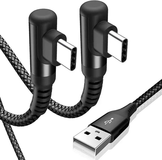 sweguard USB Type C Charger Cable Right Angle iPhone 16 Charger Nylon Braided by Sweguard