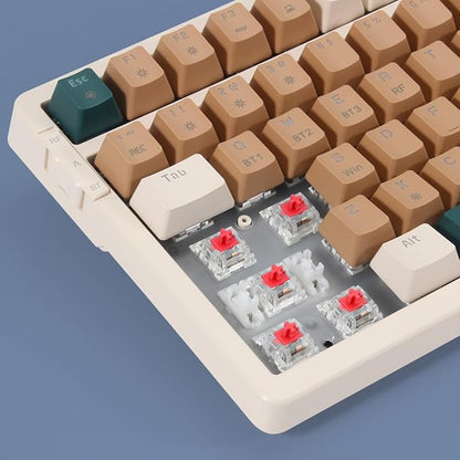 Wireless Mechanical Keyboard, Triple Mode 2.4G/USB-C/BT Gaming Keyboards 100 - Image 3